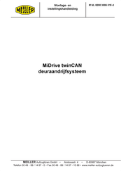 MEILLER MiDrive twinCAN Montage- En Bedieningshandleiding