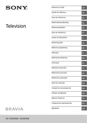 Sony Bravia KD-65S9005B Referentiehandleiding