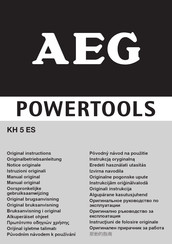 AEG Powertools KH 5 ES Oorspronkelijke Gebruiksaanwijzing