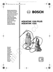 Bosch AQUATAK 1200 PLUS Gebruiksaanwijzing