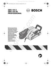 Bosch GBS 100 A PROFESSIONAL Gebruiksaanwijzing