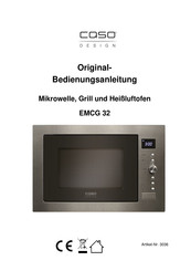 CASO DESIGN 3036 Originele Gebruiksaanwijzing