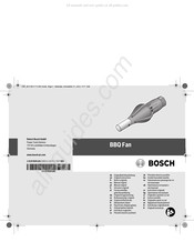 Bosch BBQ Fan Oorspronkelijke Gebruiksaanwijzing
