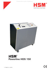 HSM Powerline HDS 150 Vertaling Van De Oorspronkelijke Gebruiksaanwijzing