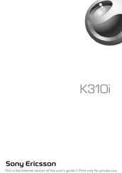 Sony Ericsson K310i Handleiding