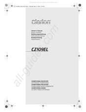 Clarion CZ109EL Gebruiksaanwijzing