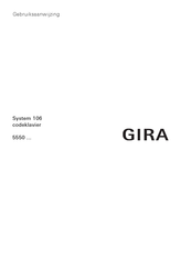 Gira 5550 Series Gebruiksaanwijzing