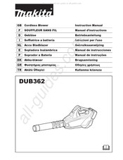 Makita DUB362 Gebruiksaanwijzing