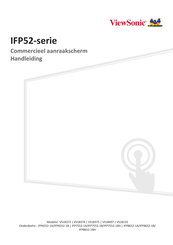ViewSonic IFP7552-1BH Handleiding