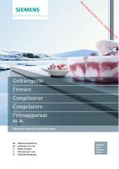 Siemens GS58NAW30F Gebruiksaanwijzing
