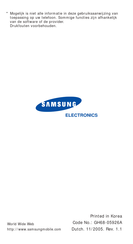 Samsung SGH-X460 Handleiding