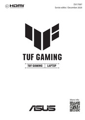 Asus TUF A15 FA506IHR-HN003W Handleiding