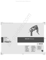 Bosch GSB 16 RE Professional Oorspronkelijke Gebruiksaanwijzing