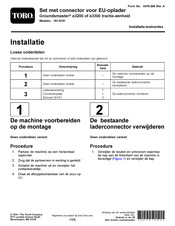 Toro Groundsmaster e3200 Installatie-Instructies