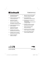EINHELL TC-AG 18/115 Li Originele Handleiding