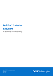 Dell E2225HM Gebruikershandleiding