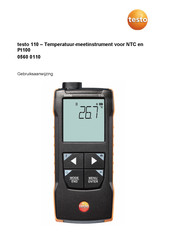 TESTO 110 Gebruiksaanwijzing