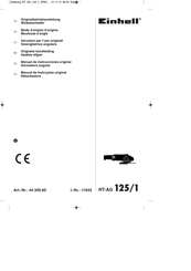 EINHELL 44.305.60 Originele Handleiding