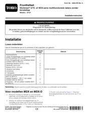 Toro Workman MDX Series Installatie-Instructies