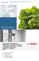 Bosch KGN Series Gebruiksaanwijzing