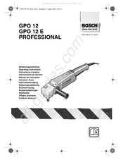 Bosch GPO 12 PROFESSIONAL Gebruiksaanwijzing