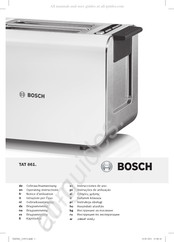 Bosch TAT861 Series Gebruiksaanwijzing