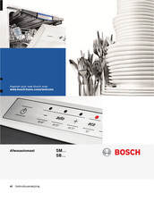 Bosch SM Series Gebruiksaanwijzing