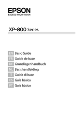 Epson XP-800 Series Handleiding