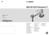 Bosch Professional GBH 18V-28 D Oorspronkelijke Gebruiksaanwijzing