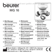Beurer MG 16 Gebruikshandleiding