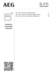 Aeg NKK6N501B Gebruiksaanwijzing