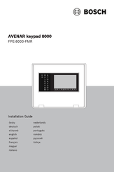 Bosch AVENAR keypad 8000 Installatiehandleiding