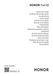 honor Pad X8 Snelstartgids