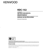 Kenwood KDC-152 Gebruikershandleiding