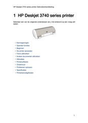 HP Deskjet 3740 Series Gebruikershandleiding