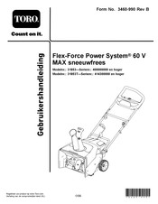 Toro Flex-Force Power System 60 V MAX Gebruikershandleiding