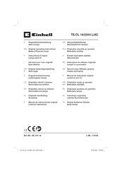 EINHELL TE-CL 18/2000 LiAC Originele Handleiding