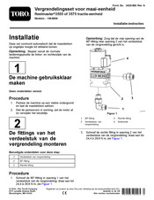 Toro Reelmaster 3575 Installatie-Instructies