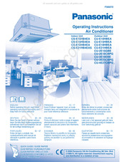 Panasonic CU-3E23CBPG Handleiding