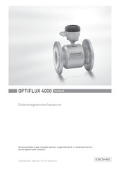 KROHNE OPTIFLUX 4000 Handboek