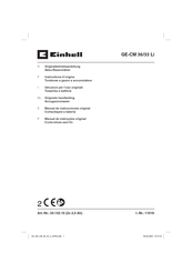 EINHELL GE-CM 36/33 Li Originele Handleiding