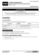 Toro Workman GTX Series Installatie-Instructies