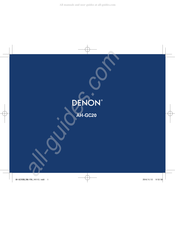 Denon AH-GC20 Handleiding