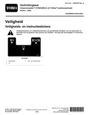 Toro Greensmaster 3250-D Installatie-Instructies